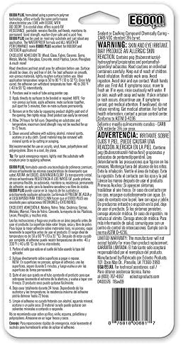 E6000 Eclectic 570110, Clear 0.9 Fl Oz E6000+Plus Multipurpose Adhesive - Image 3